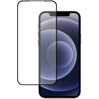 Edzett üveg 2,5D teljes kijelzőre - iPhone 12 Pro Max - fekete keret