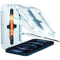 Spigen Glas tR EZ Fit 2,5D edzett üveg - iPhone 12 / 12 Pro - 2db - átlátszó
