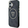 Guess IML 4G csillogó és háromszög logós tok MagSafe-el* iPhone 16-hoz - szürke