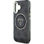Guess IML 4G csillogó és háromszög logós tok MagSafe-el* iPhone 16-hoz - szürke