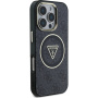 Guess IML 4G csillogó és háromszög logós tok MagSafe-el* iPhone 16 Pro készülékhez - szürke