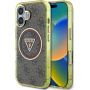 Guess IML 4G csillogó és háromszög logós tok MagSafe-el* iPhone 16-hoz - barna