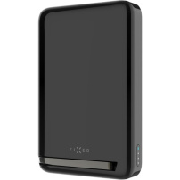 FIXED MagZen 10 Pro vezeték nélküli MagSafe powerbank állvánnyal és USB-C porttal - 10 000 mAh - fekete