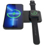 Swissten 2 az 1-ben vezeték nélküli töltő iPhone / Apple Watch / AirPods készülékekhez - 10W - fekete