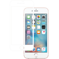 Védőfólia kerámia kerettel - iPhone 6 / 6S - fehér