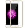 Extra ellenálló edzett üveg (Tempered Glass) - első részre - Apple iPhone 6 / 6S - arany vékony keret