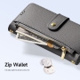 DUX DUCIS Lawa 2 az 1-ben levehető flip tok MagSafe-el és pénztárcával iPhone 15 Plus készülékhez - szürke