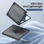 DUX DUCIS LCGH Series matt átlátszó tok MacBook Air 13" (A2681 / A3113 / A3240 / A3449) - fekete
