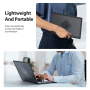 DUX DUCIS LCGH Series matt átlátszó tok MacBook Air 13" (A2681 / A3113 / A3240 / A3449) - fekete