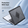 DUX DUCIS LCGH Series matt átlátszó tok MacBook Air 13" (A2681 / A3113 / A3240 / A3449) - fekete