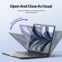 DUX DUCIS LCGH Series matt átlátszó tok MacBook Air 13" (A2681 / A3113 / A3240 / A3449) - fekete