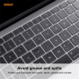 ENKAY vékony billentyűzetfedél (USA) MacBook 12" (A1534) / Pro 13" (A1708) számára - átlátszó