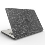 Matt átlátszó borítás absztrakt motívummal MacBook Pro 15" (A1707 / A1990) - fekete