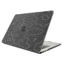 Matt átlátszó borítás absztrakt motívummal MacBook Pro 15" (A1398) - fekete