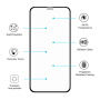 ENKAY edzett 2,5D üveg fekete kerettel iPhone XS Max / 11 Pro Max készülékekhez