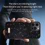 SULADA elegáns csillogó borítás iPhone 16 Pro-hoz - barna