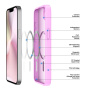 DUX DUCIS Yind matt borítás MagSafe-el* iPhone 16e-hez - rózsaszín