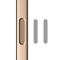 Rurihai kamera vezérlő gomb védőüveg iPhone 16 / 16 Plus / 16 Pro / 16 Pro Max / 17 / 17 Pro / 17 Pro Max készülékekhez - 2 db - szürke