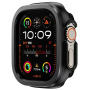 Behajtható tok fémkerettel a kijelző körül Apple Ultra 49 mm-es karóra - fekete
