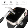 Matt behajtható tok edzett Anti-Spy üveggel Apple Watch Ultra 49mm készülékhez - sötétkék