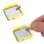 Szilikon szíj edzett üvegtokkal Apple Ultra 49mm karóra - sárga