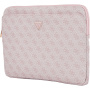 Guess 4G háromszög logós táska iPadhez 13"-ig / MacBookhoz 14"-ig - rózsaszín