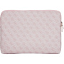 Guess 4G háromszög logós táska iPadhez 13"-ig / MacBookhoz 14"-ig - rózsaszín