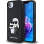 Karl Lagerfeld Saffiano Karl and Choupette tok iPhone 16e / 17e - fekete
