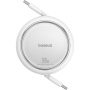 Baseus Free2Draw mini kihúzható töltő- és adatkábel - USB-C - USB-C - 1 m - fehér