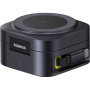 Baseus PicoGo 2 az 1-ben vezeték nélküli MagSafe töltő kihúzható USB-C kábellel iPhone / AirPods / MacBook készülékekhez - 67W - fekete