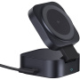Baseus PicoGo 2 az 1-ben vezeték nélküli MagSafe töltő kihúzható USB-C kábellel iPhone / AirPods / MacBook készülékekhez - 67W - fekete