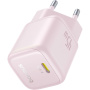 Baseus PicoGo mini gyorstöltő adapter USB-C porttal - 45W - rózsaszín