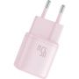 Baseus PicoGo mini gyorstöltő adapter USB-C porttal - 45W - rózsaszín