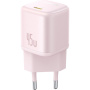 Baseus PicoGo mini gyorstöltő adapter USB-C porttal - 45W - rózsaszín