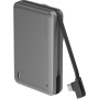 ENERGEA MagPac Pro+ vezeték nélküli MagSafe powerbank beépített USB-C kábellel és USB-C porttal - 10 000 mAh - szürke