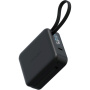 ENERGEA MagPac Mini Plus vezeték nélküli MagSafe powerbank 2x beépített USB-C kábellel és USB-C porttal - 10 000 mAh - fekete