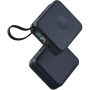 ENERGEA MagPac Mini Plus vezeték nélküli MagSafe powerbank 2x beépített USB-C kábellel és USB-C porttal - 10 000 mAh - sötétkék