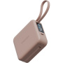 ENERGEA MagPac Mini Plus vezeték nélküli MagSafe powerbank 2x beépített USB-C kábellel és USB-C porttal - 10 000 mAh - rózsaszín