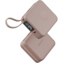 ENERGEA MagPac Mini Plus vezeték nélküli MagSafe powerbank 2x beépített USB-C kábellel és USB-C porttal - 10 000 mAh - rózsaszín