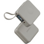 ENERGEA MagPac Mini Plus vezeték nélküli MagSafe powerbank 2x beépített USB-C kábellel és USB-C porttal - 10 000 mAh - bézs