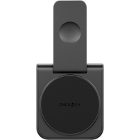 ENERGEA MagDuo 2 az 1-ben összecsukható vezeték nélküli MagSafe töltő iPhone / Apple Watch-hoz - 15W - fekete
