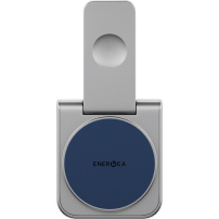 ENERGEA MagDuo 2 az 1-ben összecsukható vezeték nélküli MagSafe töltő iPhone / Apple Watch készülékekhez - 15W - szürke