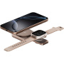 ENERGEA MagDuo 2 az 1-ben összecsukható vezeték nélküli MagSafe töltő iPhone / Apple Watch-hoz - 15W - rózsaarany