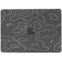 Matt átlátszó borítás absztrakt motívummal MacBook Pro 15" (A1707 / A1990) - fekete