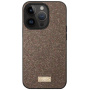 SULADA elegáns csillogó borítás iPhone 16 Pro-hoz - barna