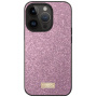 SULADA elegáns csillogó borítás iPhone 16 Pro-hoz - rózsaszín