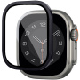 Wiwu edzett üveg fém kerettel Apple Ultra 49mm karóra - fekete