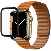 Edzett üveg fekete kerettel a Apple órához, 45 mm