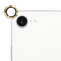 ENKAY edzett üveg fém kerettel a hátsó kamera lencséjének védelméhez iPhone 16e / 17e készülékhez - arany