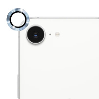 ENKAY edzett üveg fém kerettel a hátsó kamera lencséjének védelmére iPhone 16e / 17e - kék